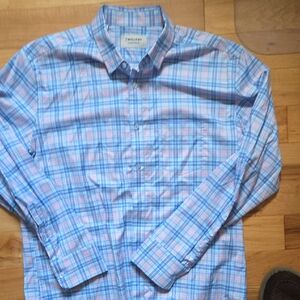 Twillory Untackable Plaid Button Down Long Sleeve Large